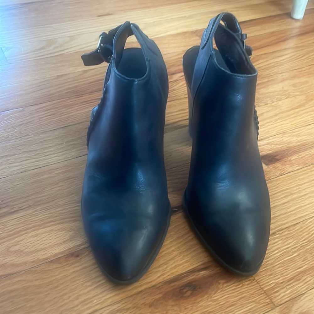 Franco sarto black booties